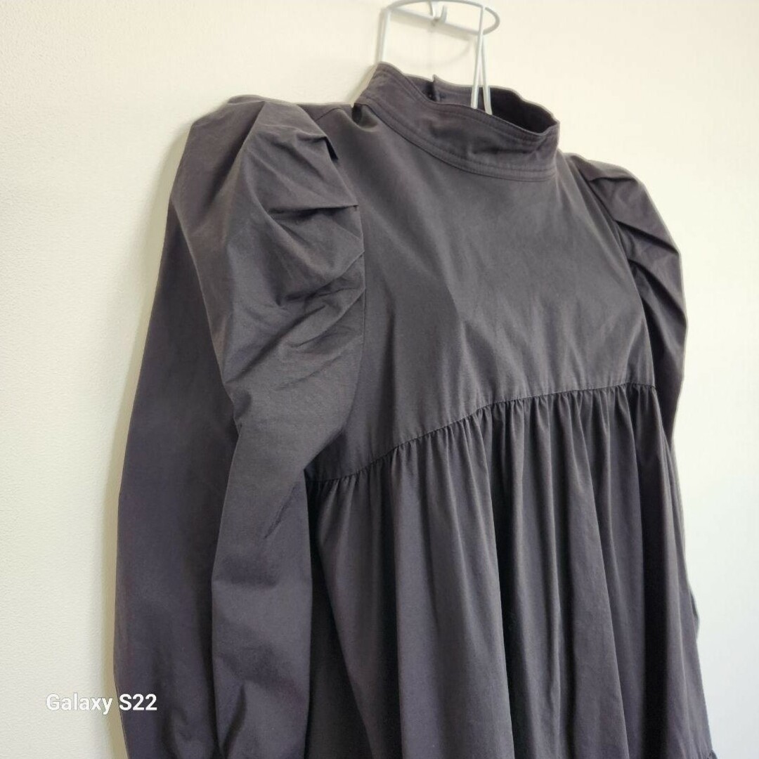 美品✨アプワイザーリッシェ ボリューム袖ティアードブラウス 黒 サイズ2