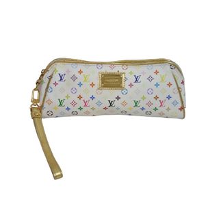 ルイヴィトン(LOUIS VUITTON)のLOUIS VUITTON ルイヴィトン モノグラムマルチ ケイト 村上隆 M55212 ブロン マルチカラー ゴールド金具 美品 中古 55031(ポーチ)