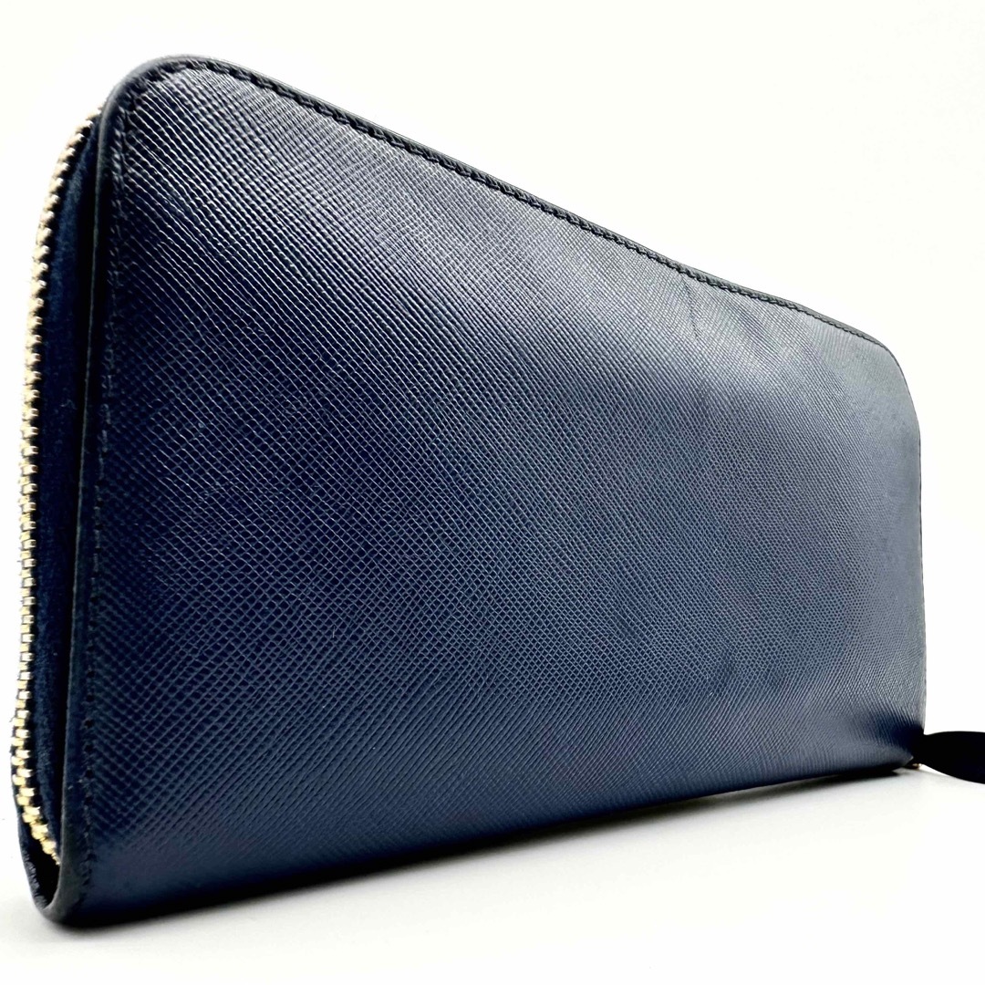 PRADA - 【超極美品】プラダ サフィアーノ 三角ロゴ 長財布 ジッピー