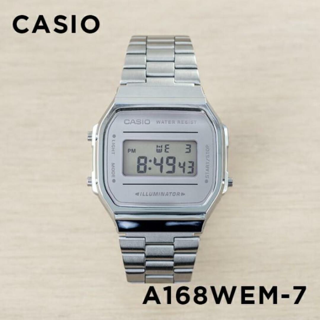 CASIO(カシオ)の【並行輸入品】【日本未発売】CASIO STANDARD MENS カシオ スタンダード A168WEM-7 腕時計 時計 ブランド メンズ キッズ 子供 男の子 チープカシオ チプカシ デジタル 日付 カレンダー シルバー 銀 メタル 送料無料 メンズの時計(腕時計(アナログ))の商品写真