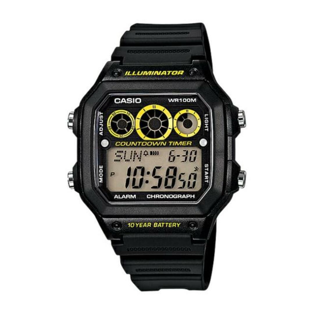 CASIO(カシオ)の【並行輸入品】【日本未発売】CASIO STANDARD MENS カシオ スタンダード AE-1300WH-1A 腕時計 時計 ブランド メンズ キッズ 子供 男の子 チープカシオ チプカシ デジタル 日付 防水 サッカー フットサル 審判 レフェリー ブラック 黒 海外モデル 送料無料 メンズの時計(腕時計(アナログ))の商品写真