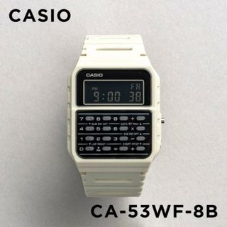 カシオ(CASIO)の【並行輸入品】CASIO STANDARD CALCULATOR カシオ スタンダード CA-53WF-8B 腕時計 時計 ブランド メンズ レディース キッズ 子供 男の子 女の子 チープカシオ チプカシ 日付 カレンダー データバンク 電卓 計算機 ベージュ ブラック 黒 送料無料(腕時計(アナログ))