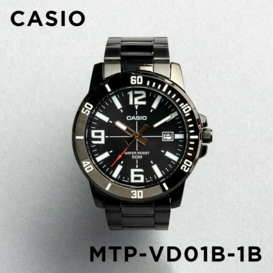 【並行輸入品】【日本未発売】CASIO STANDARD MENS カシオ スタンダード MTP-VD01B-1B 腕時計 時計 ブランド メンズ キッズ 子供 男の子 チープカシオ チプカシ アナログ 日付 カレンダー ブラック 黒 メタル 海外モデル 送料無料