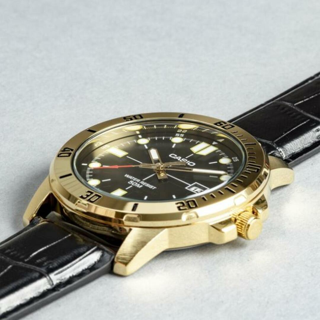 カシオ アナログ腕時計 ラグ幅22mm　ビッグフェイス　ステンレスモデル