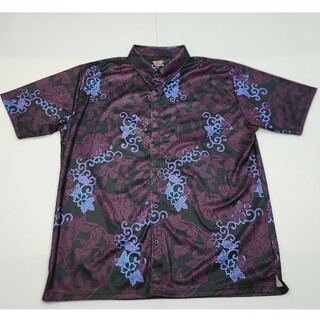 ぽろゆし　00124　5L　メンズ　半袖　かりゆしウェア　沖縄(ポロシャツ)