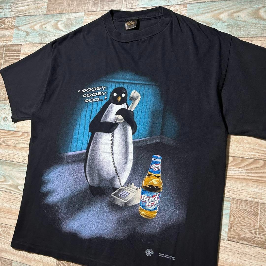 BUD ICE バドアイス Tシャツ ヴィンテージ ペンギン オフィシャル XL 2