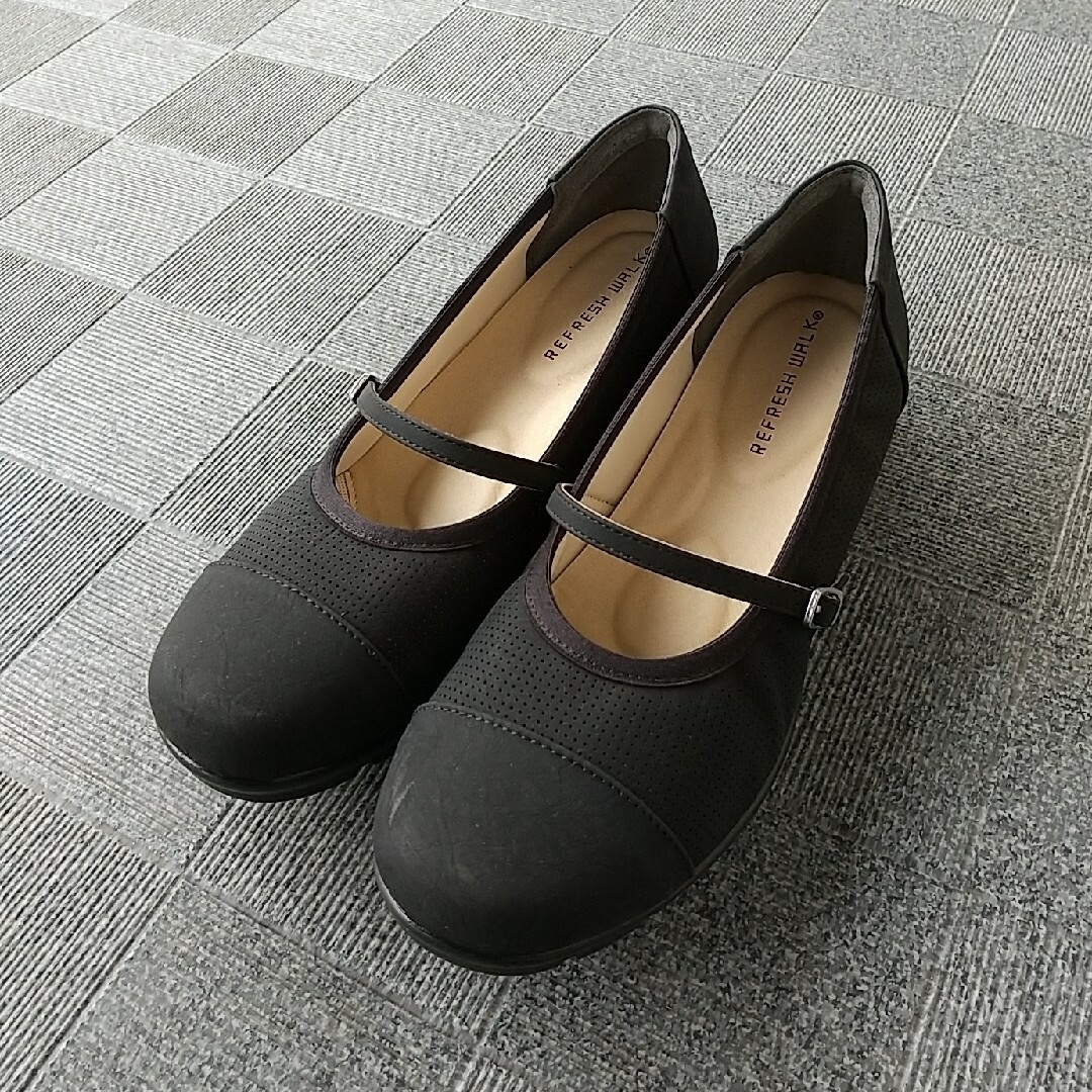 パンプス 24.5 EEE 黒 レディースの靴/シューズ(ハイヒール/パンプス)の商品写真