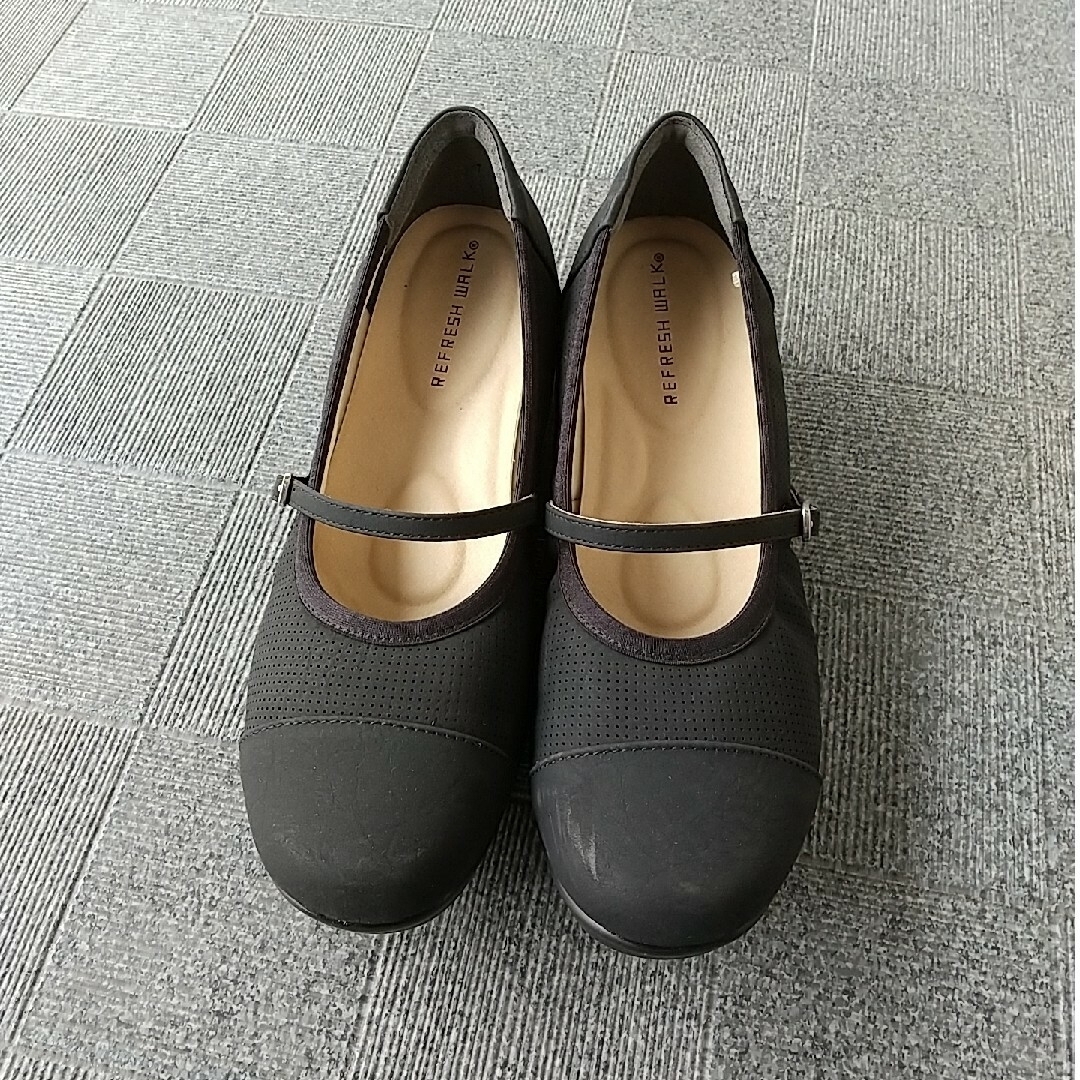 パンプス 24.5 EEE 黒 レディースの靴/シューズ(ハイヒール/パンプス)の商品写真