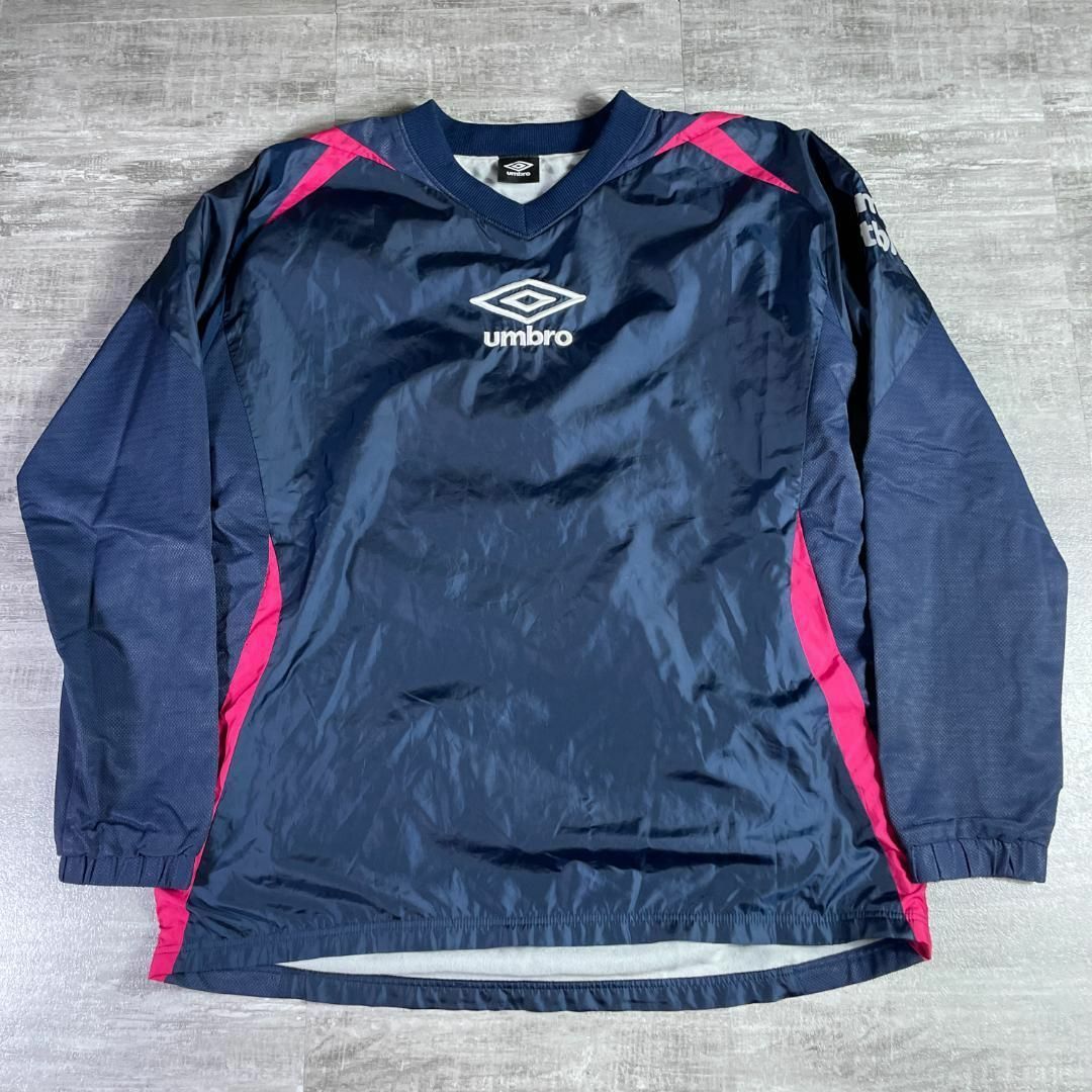 90s 00s Y2K Tech UMBRO ナイロン プルオーバー ピステ