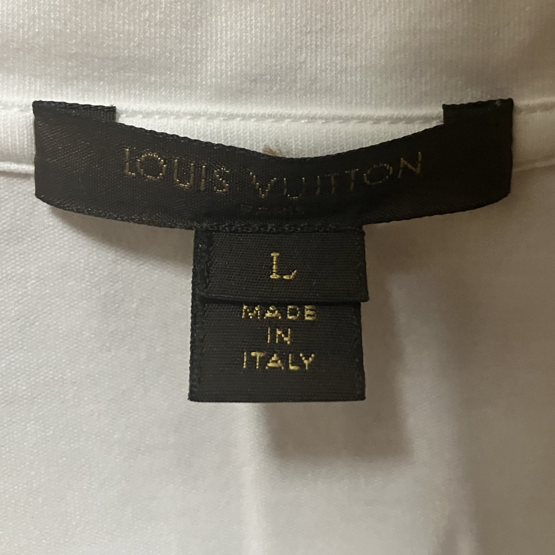 ルイヴィトン LOUIS VUITTON ロゴ Tシャツ  Ｌ　無地　美品