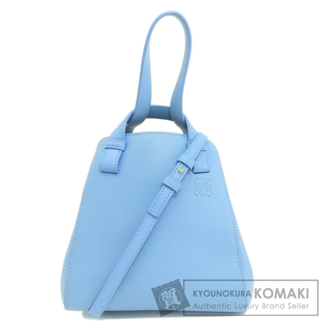 LOEWE ハンモックナゲット 2WAY ハンドバッグ カーフ レディースライトブルーブルー系