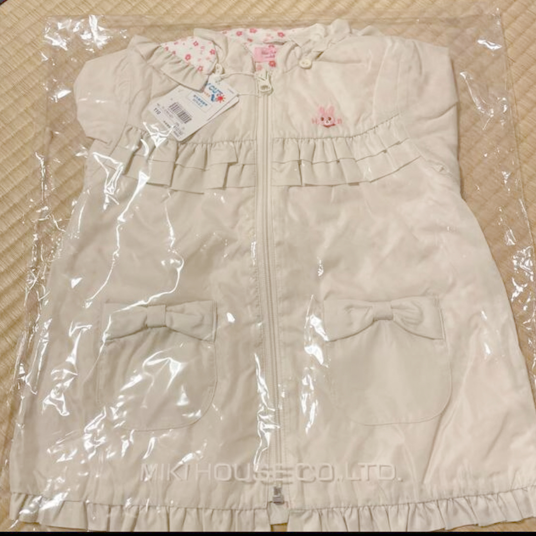 mikihouse(ミキハウス)の新品❣️ミキハウス裏地付ジャンパー　110 キッズ/ベビー/マタニティのキッズ服女の子用(90cm~)(ジャケット/上着)の商品写真