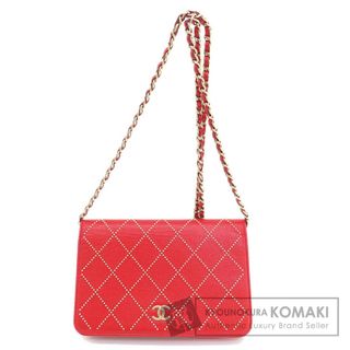 シャネル(CHANEL)のCHANEL チェーンウォレット ココマーク ゴールド金具 長財布（小銭入れあり） カーフ レディース(財布)