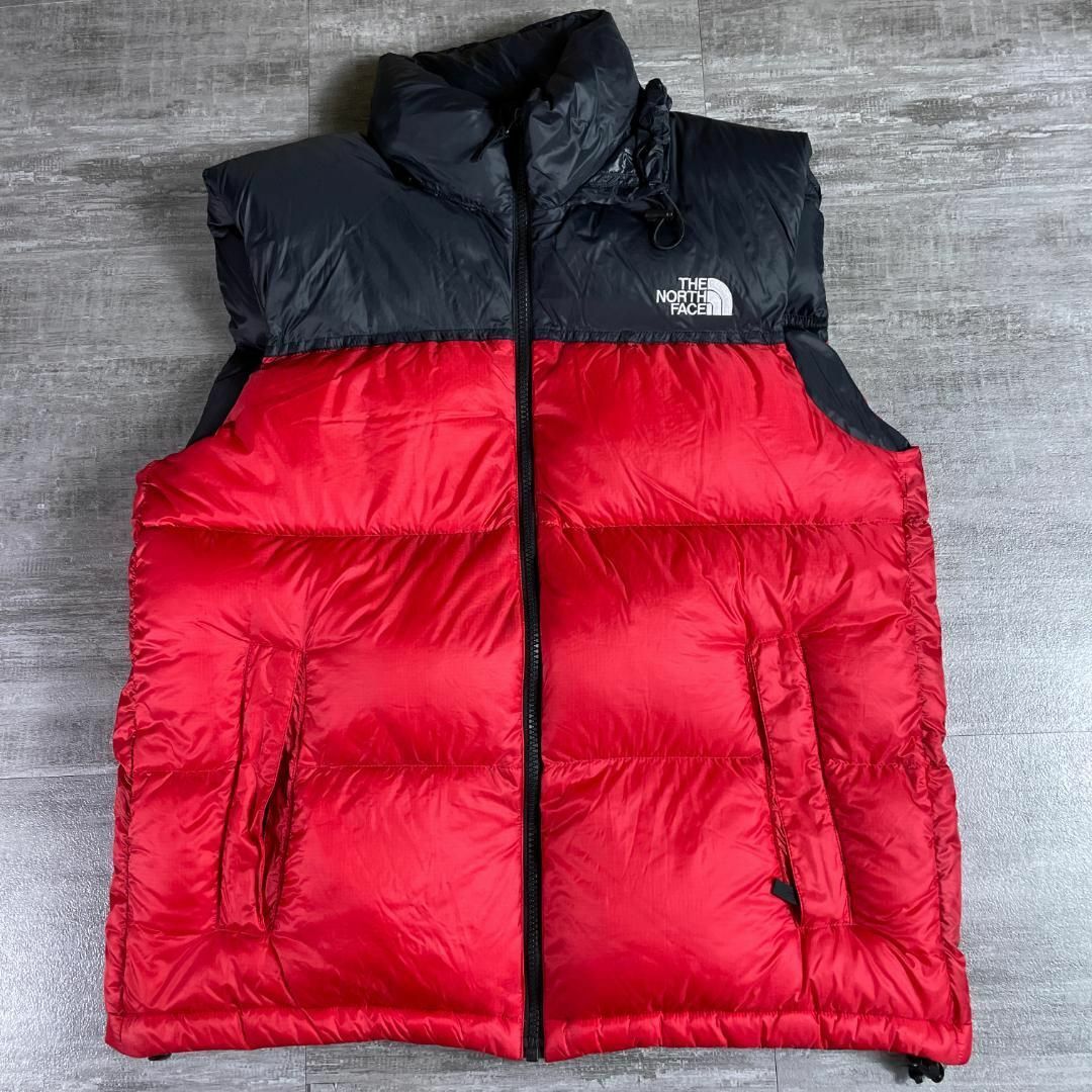 美品 THE NORTH FACE ヌプシ ダウンベスト ノースフェイス XL赤