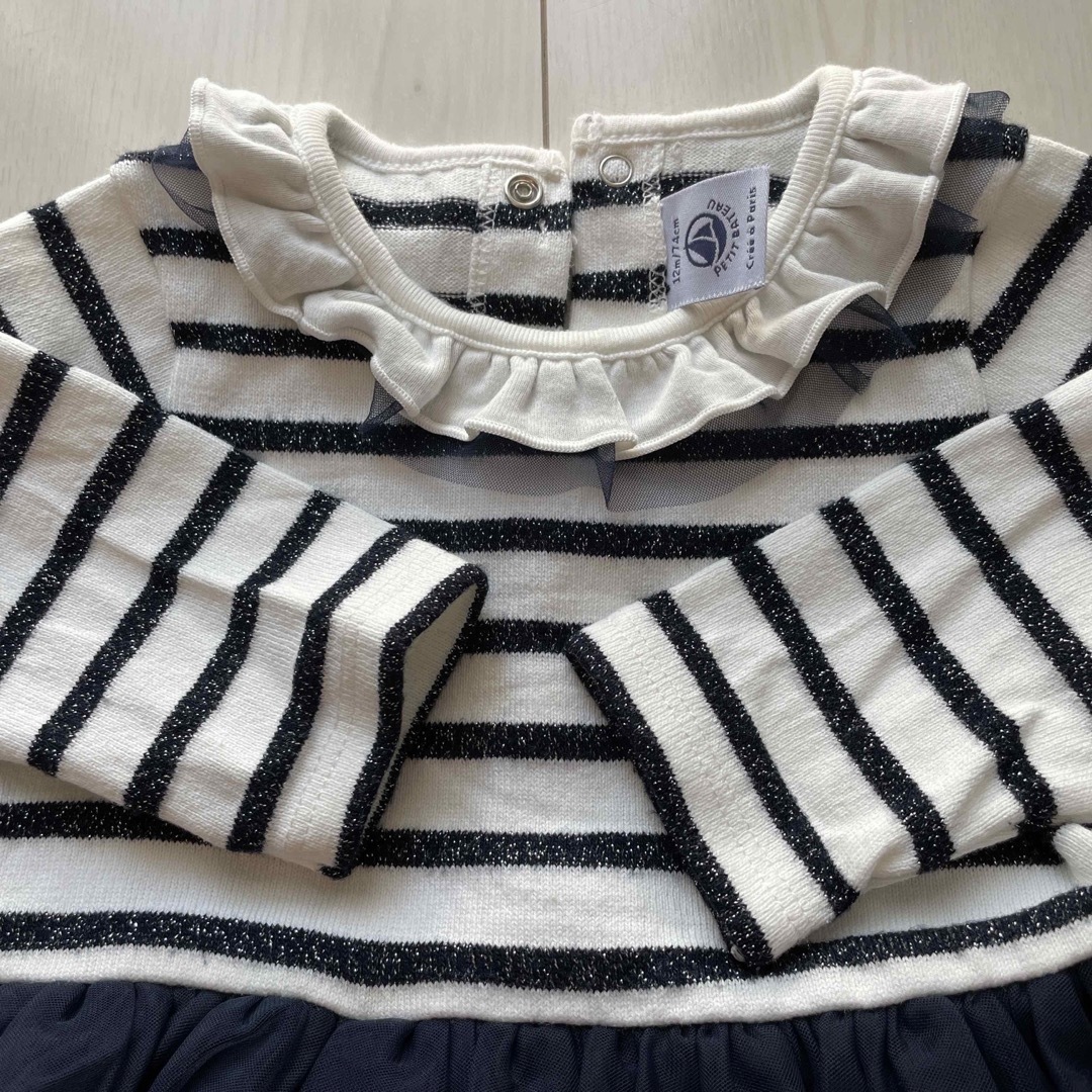 PETIT BATEAU(プチバトー)のプチバトー/ワンピース キッズ/ベビー/マタニティのベビー服(~85cm)(ワンピース)の商品写真