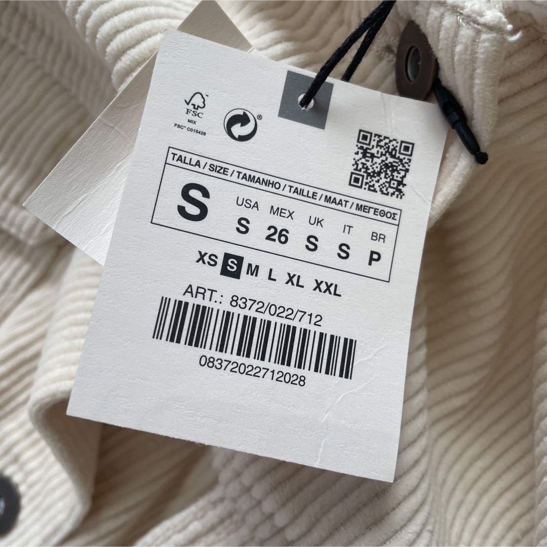 ZARA(ザラ)のコーデュロイシャツジャケット レディースのトップス(シャツ/ブラウス(長袖/七分))の商品写真