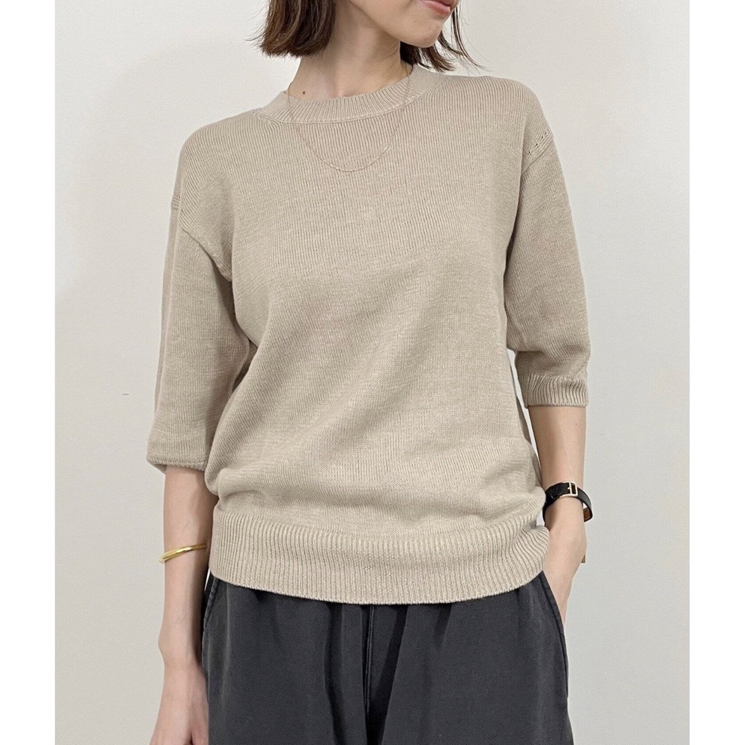 L'Appartement DEUXIEME CLASSE(アパルトモンドゥーズィエムクラス)のアパルトモン Short sleeve summer knit サマーニット レディースのトップス(ニット/セーター)の商品写真