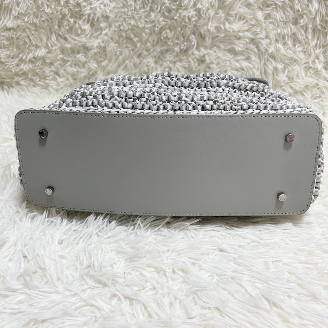 【美品】ANTEPRIMA ボストンバッグ ハンドバッグ シルバー ワイヤー
