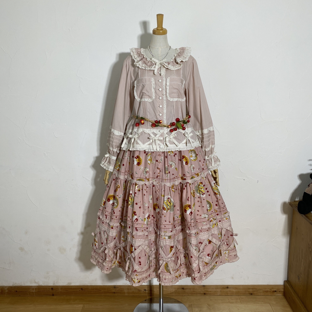 ピンクハウス今年発売❤️定価13万4200円ブラウス&スカートセット