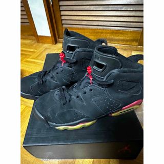 ジョーダン(Jordan Brand（NIKE）)の正規品Air jordan 6 infra red nike 24.5 ジャンク(スニーカー)