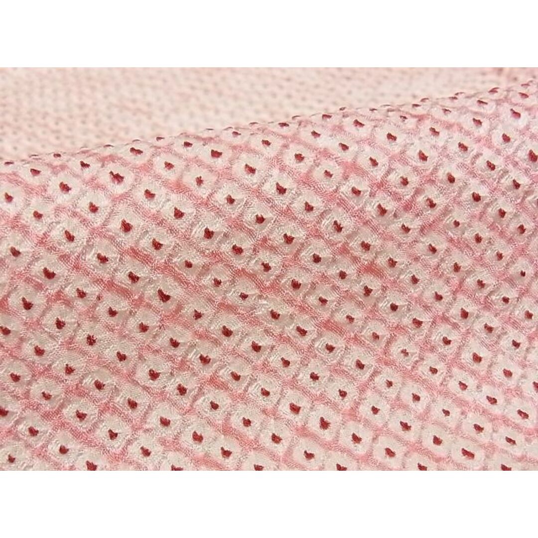平和屋-こころ店■大変加工の良い総絞り小紋 着丈159cm 裄丈66cm 正絹 逸品 B-ey5425
