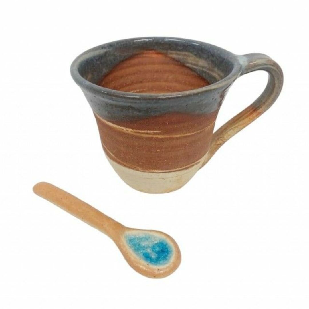 新品　未使用品　うるま陶器　漆間　マグカップ サンセットマーブル　コップ