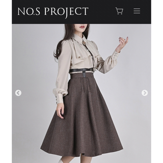 NO.S PROJECT ノスプロジェクト スカート イロンデル・スカート(ひざ丈スカート)