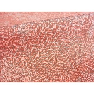 平和屋-こころ店□上質な小紋 切嵌草花文 鮫小紋柄 やまと誂製 着丈 ...