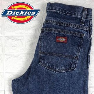 ディッキーズ(Dickies)のディッキーズ 美品デニムパンツ ジーンズ 刺繡ワンポイントロゴ コットン 90s(デニム/ジーンズ)