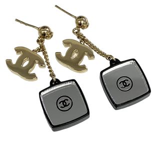 [USED/]CHANEL シャネル ピアス ココマーク ブラウンゴールド 05A  tdc-001590-4d