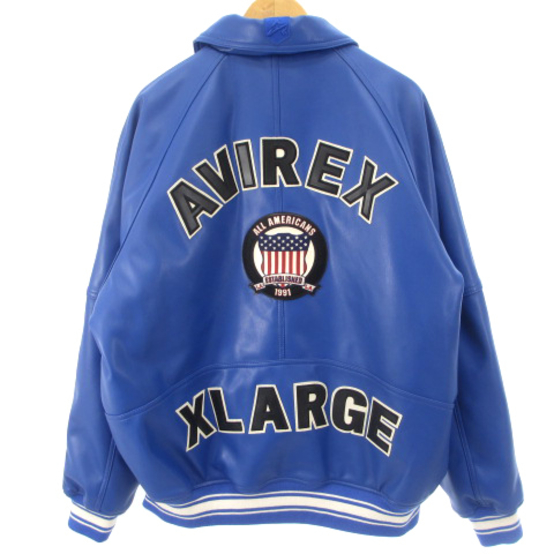 新品タグ付 XLARGE x AVIREX ICON JACKET　XL　ブルー