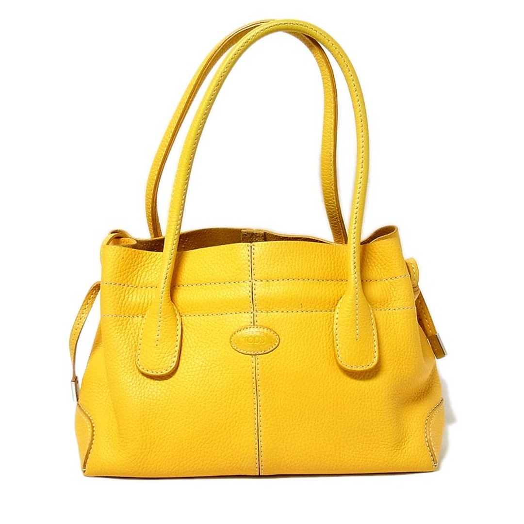 トッズ TOD'S ニューDバッグ イエロー レザー レディース トート