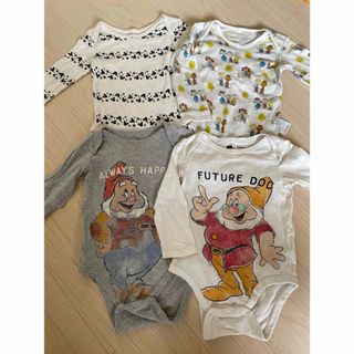 ベビーギャップ(babyGAP)のボディースーツ12-18m🧸4枚セット(ロンパース)