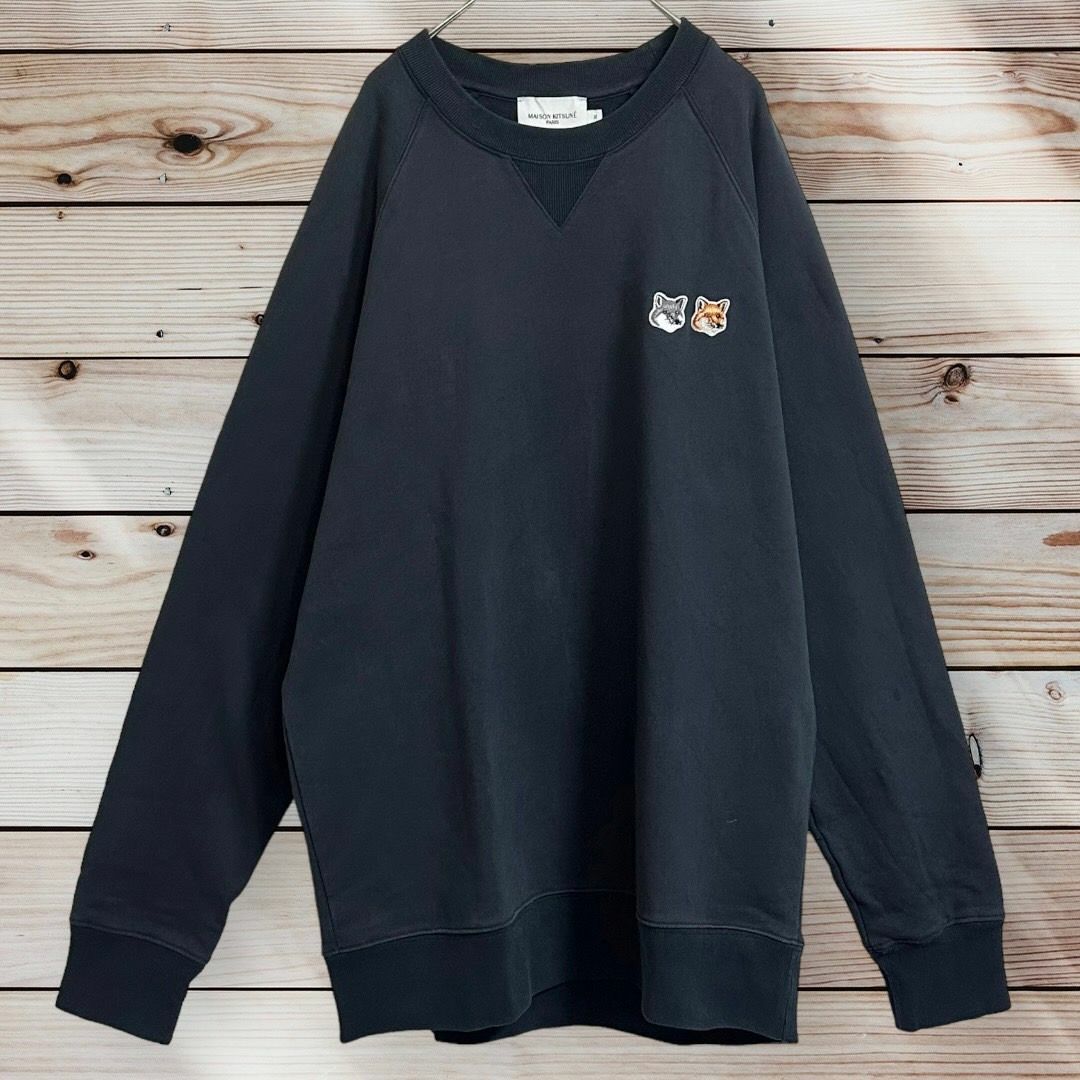 MAISON KITSUNE' - 【希少デザイン】メゾンキツネ XL スウェット MAISON KITSUNE' - 【希少デザイン】メゾンキツネ XL スウェット