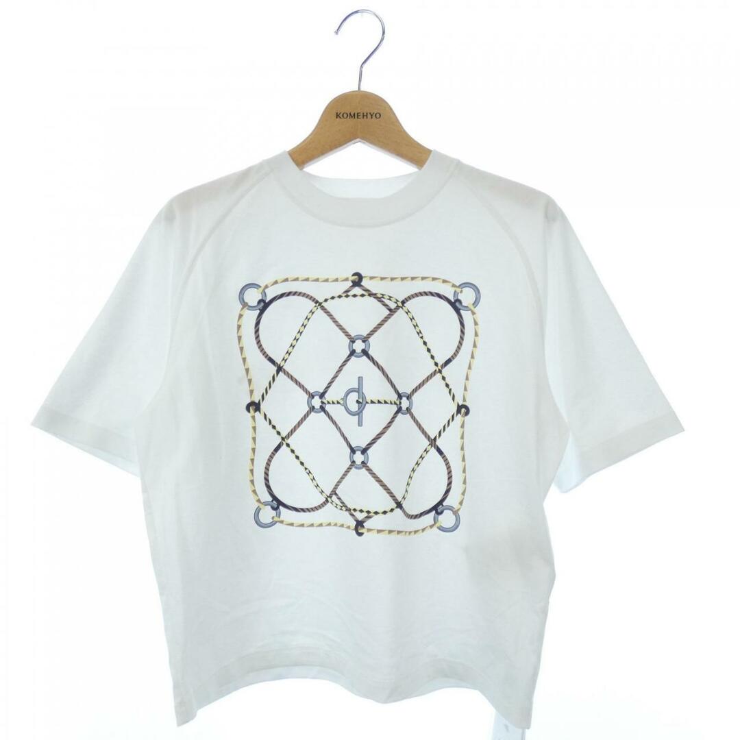 HERMES エルメス レザー パイピング Tシャツ