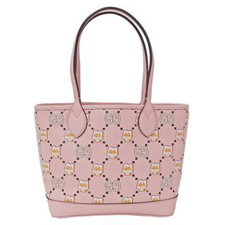 グッチ(Gucci)のグッチ GUCCI バッグ レディース ブランド トートバッグ  レザー Pikarar ピンク 726762 アニマル おしゃれ 可愛い おでかけ カジュアル 【中古】(トートバッグ)