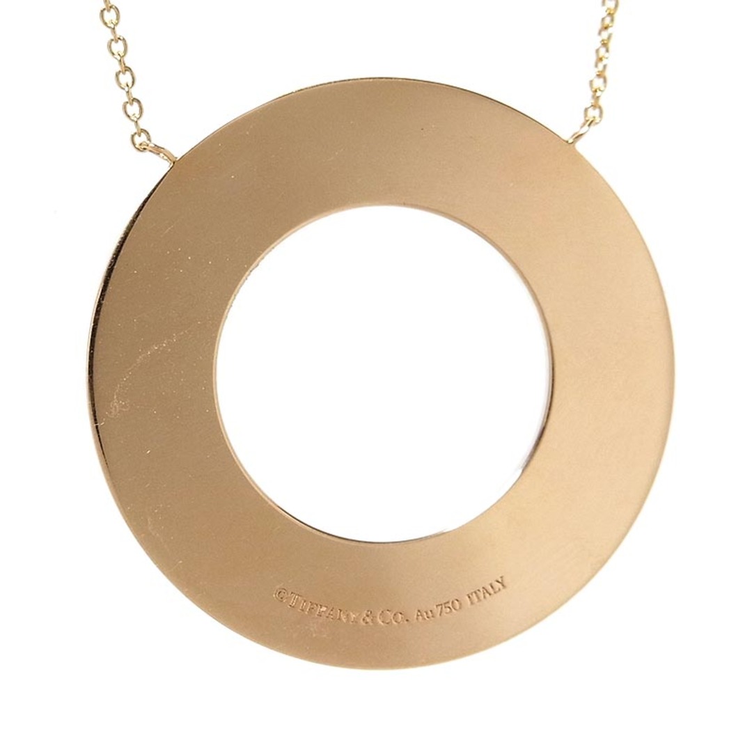 ティファニー TIFFANY&CO ティファニーT ダイヤモンド サークルペンダント ネックレス K18PG ダイヤモンド ジュエリー