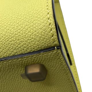 アザーブランド other brand Valextra ミニイジィデ シトラスイエロー 牛革 レディース ハンドバッグ