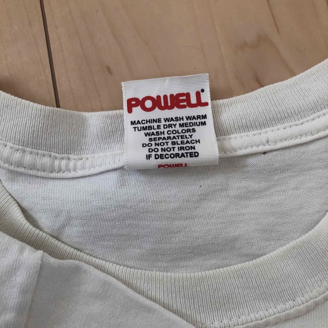 新品　復刻　POWELLパウエル　ラットボーンズ　T　白　L