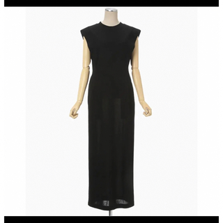 マメ(mame)の美品 mame Cotton Jersey Sleeveless Dress 1(ロングワンピース/マキシワンピース)