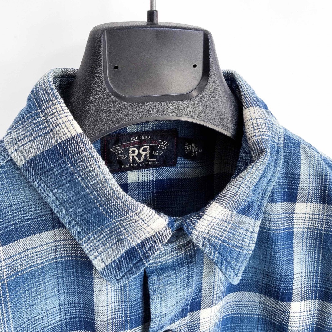 23SS 新品 RRL ダブルアールエル プラッド チェック シャツ 長袖 M-