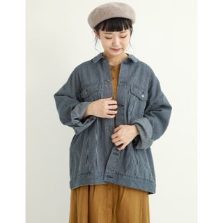 サマンサモスモス(SM2)の新品♡SM2♡ヒッコリーデニムgジャン(Gジャン/デニムジャケット)