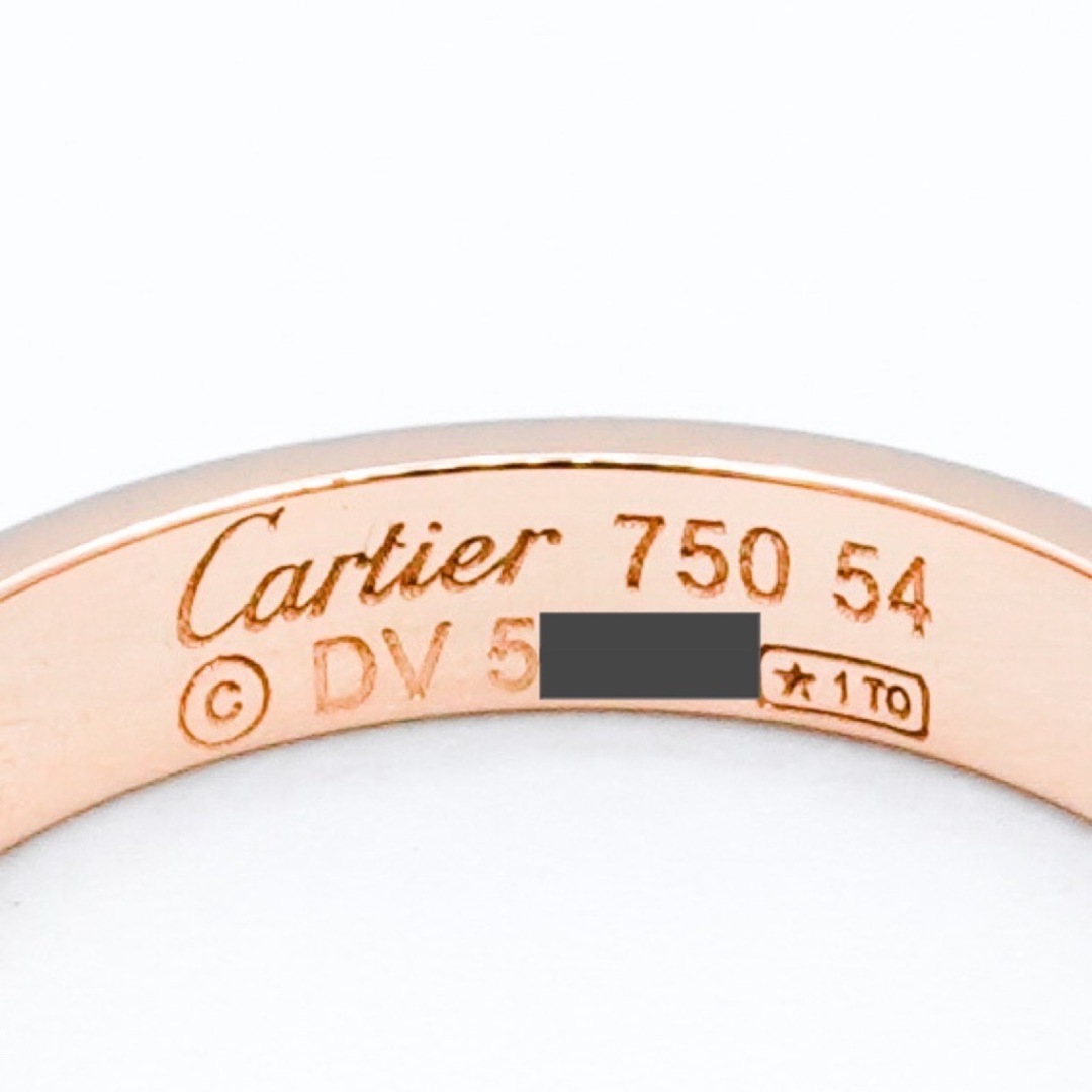 Cartier(カルティエ)の【仕上済】カルティエ ミニラブリング 14号 PG ダイヤ 14 54 K18PG レディース リング・指輪 CARTIER レディースのアクセサリー(リング(指輪))の商品写真