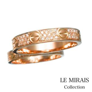 Cartier - 【仕上済】カルティエ ミニラブリング 14号 PG ダイヤ 14 54