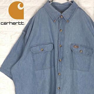 カーハート(carhartt)のカーハート ワンポイントロゴ BD半袖シャツ 綿100% オーバーサイズ 3XL(シャツ)