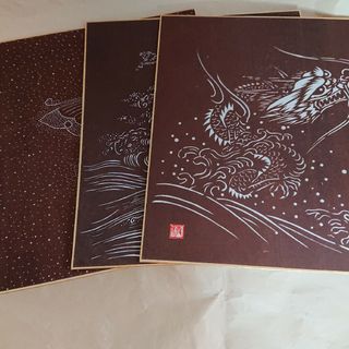 切り絵３枚(アート/写真)