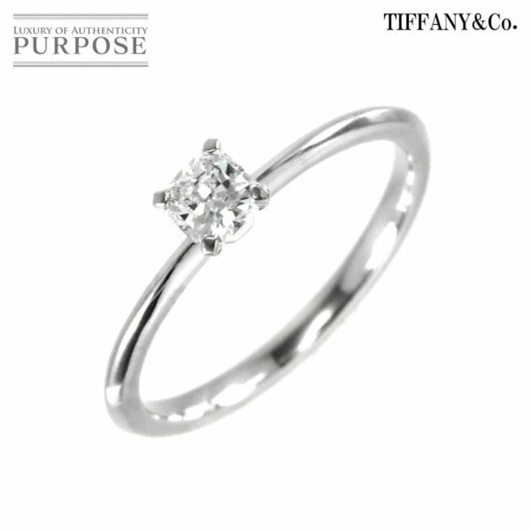 商品管理番号90195615ティファニー TIFFANY&Co. トゥルー ダイヤ 0.24ct F/VS1/3EX 10.5号 リング Pt プラチナ 指輪【鑑定書付き】 VLP 90195615