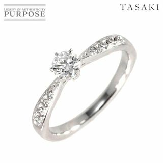 タサキ(TASAKI)のピアチェーレ ダイヤ 0.27ct/0.06ct H/VS1/3EX 10号 リング Pt プラチナ 田崎真珠 指輪【証明書・鑑定書付き】VLP 90196850(リング(指輪))