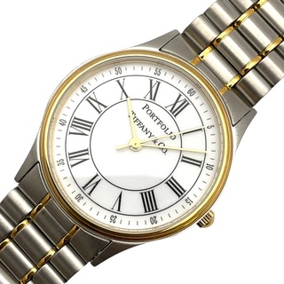 ティファニー(Tiffany & Co.)の　ティファニー TIFFANY＆CO ポートフォリオ 252.1088 ホワイト ステンレススチール レディース 腕時計(腕時計)