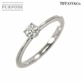 ティファニー TIFFANY&Co. Tトゥルー ダイヤ 0.31ct F/VS1/3EX 7号 リング Pt プラチナ 指輪【鑑定書付き】VLP 90193247